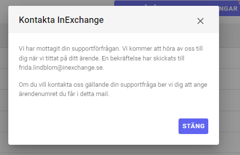 Kontakta Inexchange