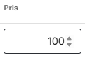 Exempel på korrekt positivt totalbelopp